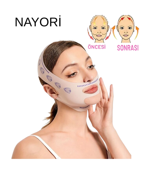 Uyku Yüz Ve Çene Germe Sıkılaştırma Cilt Sıkılaştırma Çift Çene Azaltma Bandı